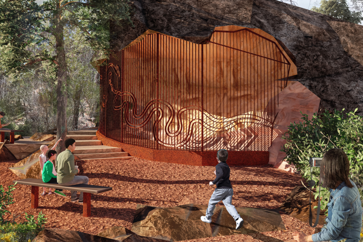 Indicative 3d render of the design